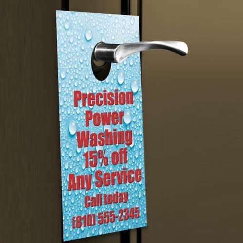 Power Washing Door Hanger